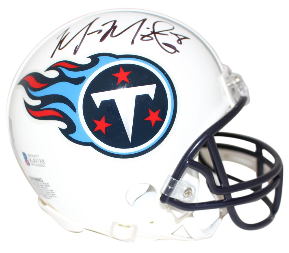 Marcus Mariota Autographed Tennessee Titans Mini Helmet BAS