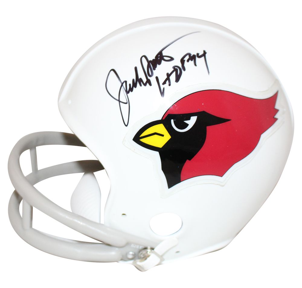 Jackie Smith Autographed/Signed Arizona Cardinals 2Bar Mini Helmet HOF BAS
