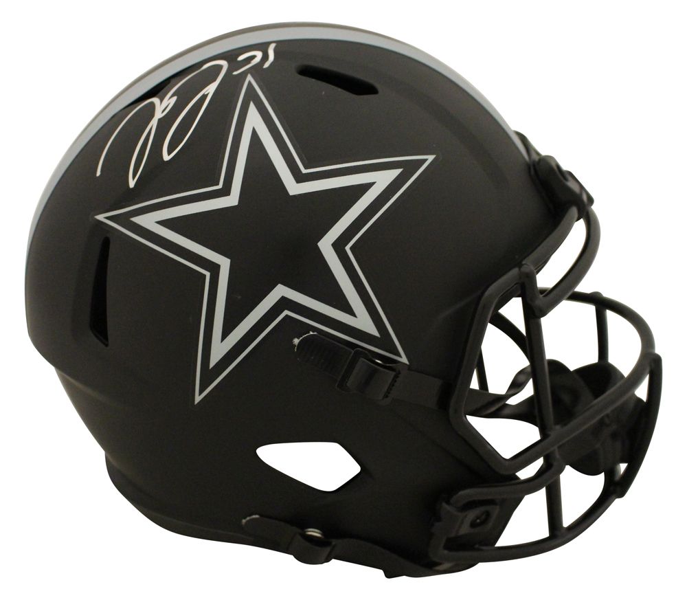 Trevon Diggs Autographed Dallas Cowboys Eclipse Replica Helmet JSA