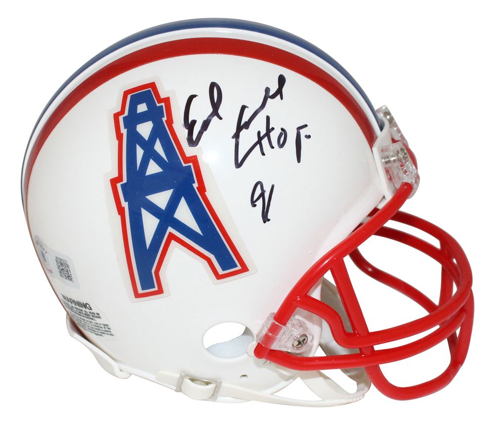 Earl Campbell Autographed/Signed Houston Oilers Mini Helmet Beckett