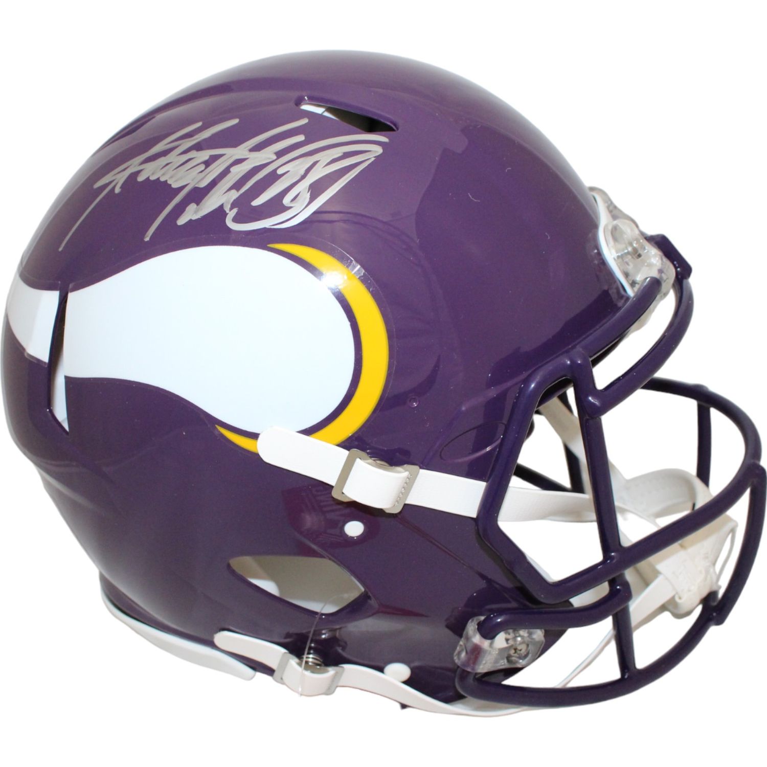 Adrian Peterson Signed Minnesota Vikings TB Authentic Helmet Beckett 44668