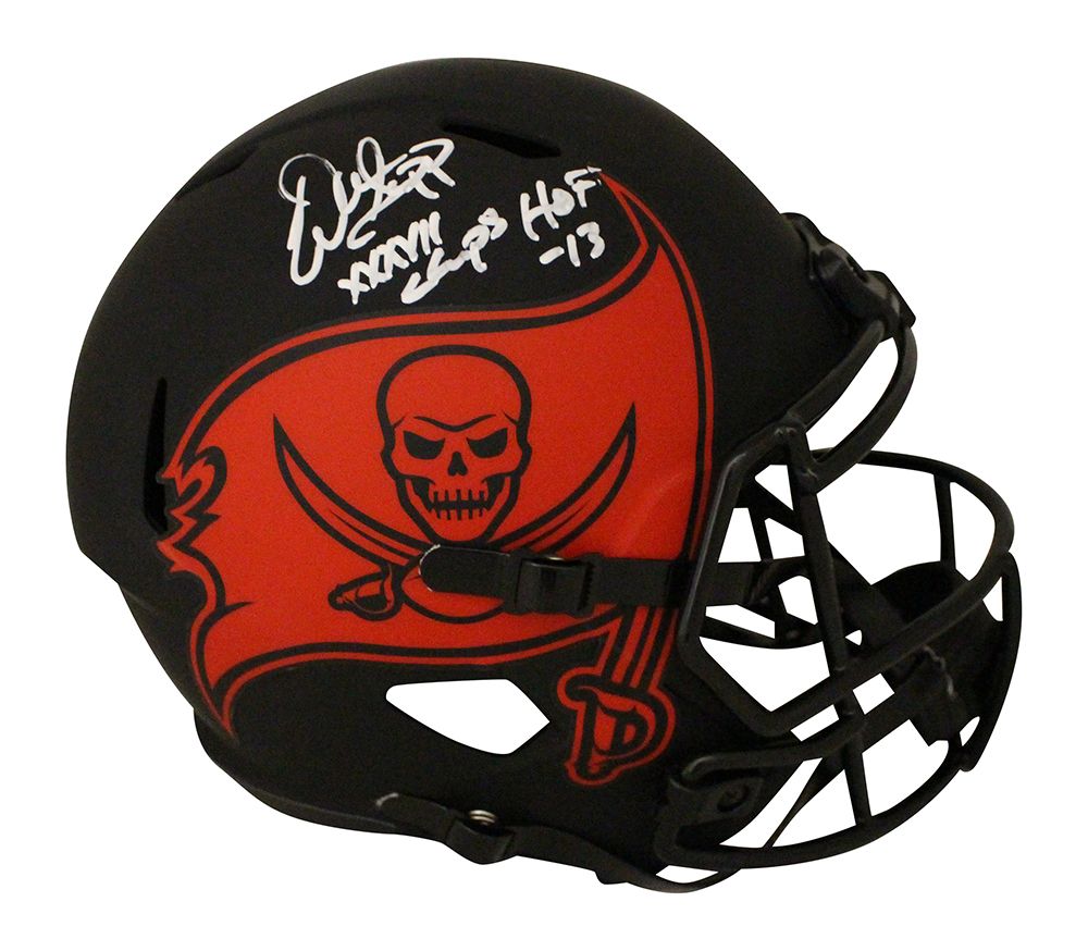 Warren Sapp Signed Tampa Bay Buccaneers F/S Eclipse Helmet 2 Insc BAS
