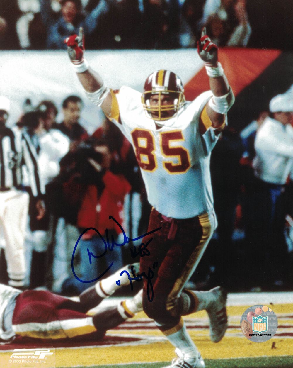Donnie Warren Autographed/Signed Washington Redskins 8x10 Photo
