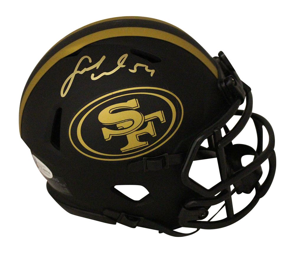 Fred Warner Autographed San Francisco 49ers Eclipse Mini Helmet BAS