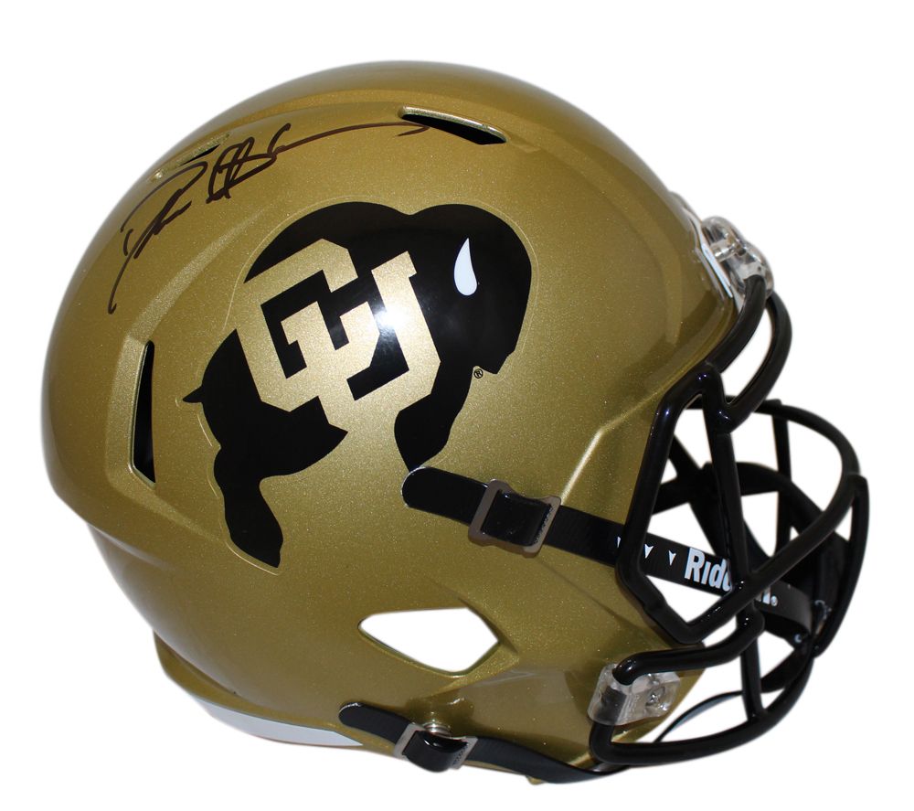 Deion Sanders Autographed Colorado Buffaloes F/S Speed Helmet Beckett