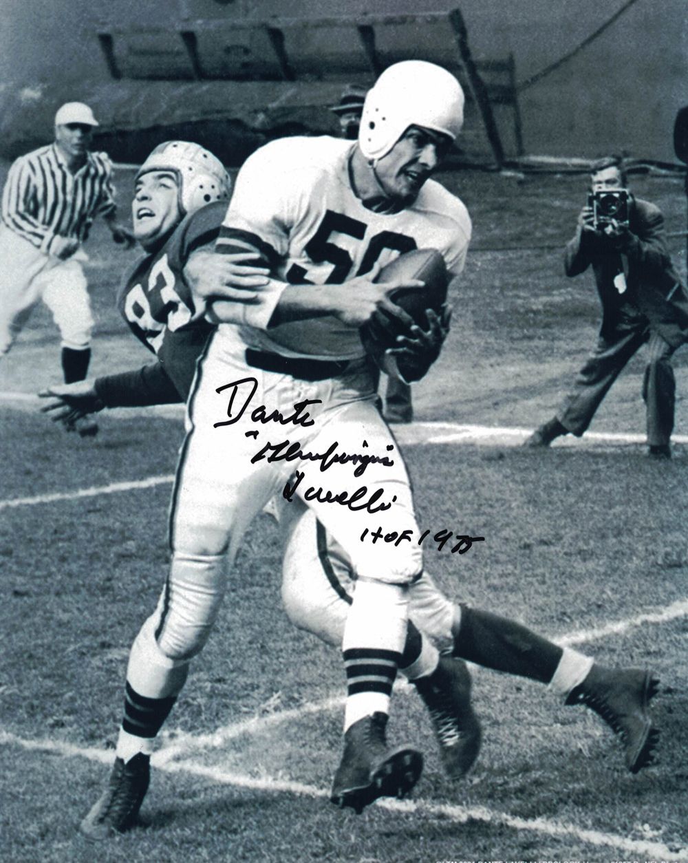 Dante Lavelli Autographed/Signed Cleveland Browns 8x10 Photo
