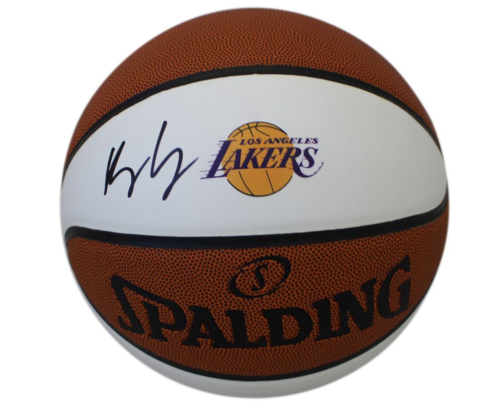 Kyle Kuzma Autographed Los Angeles Lakers White Panel Basketball BAS