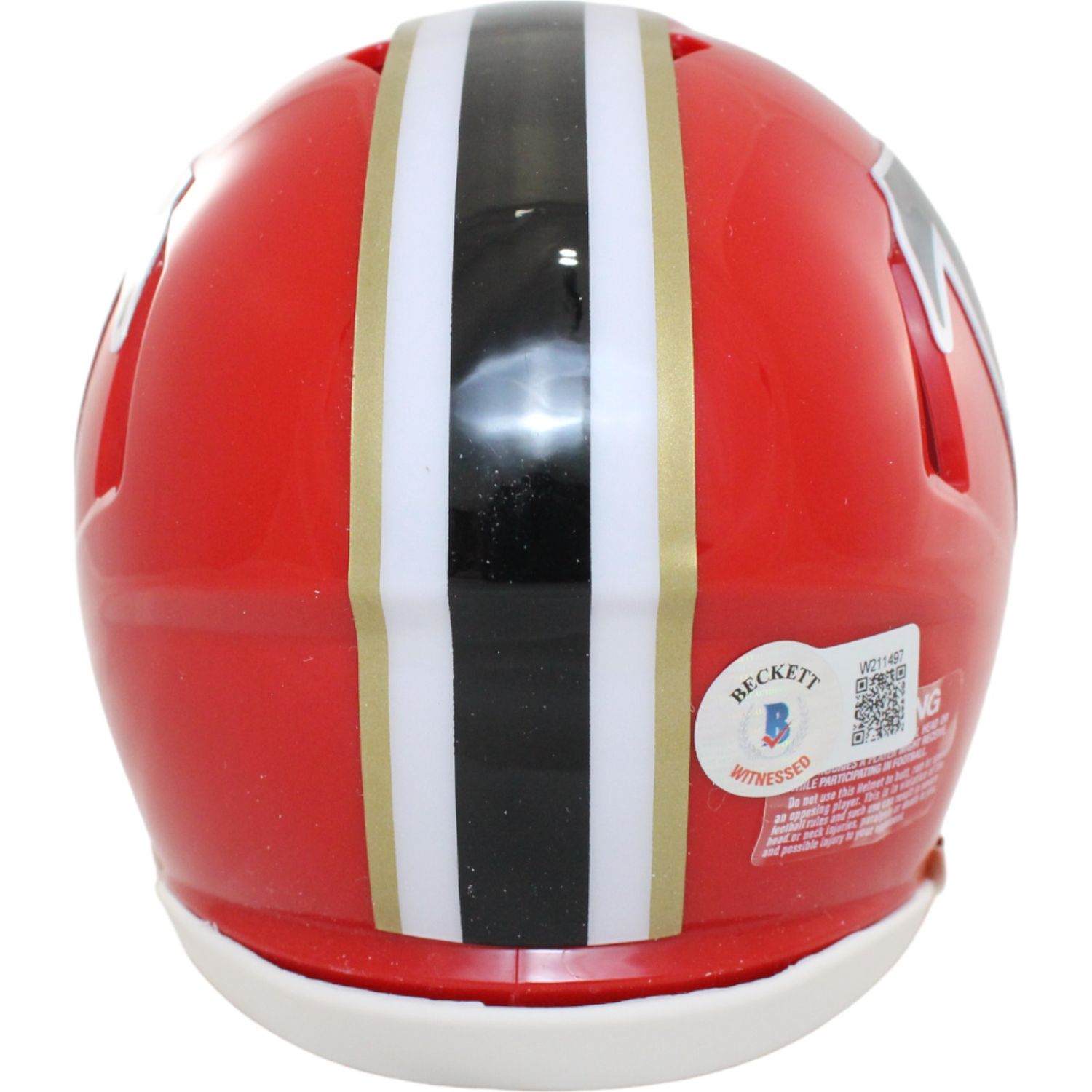 Drake London Autographed Atlanta Falcons TB Mini Helmet Beckett 44561