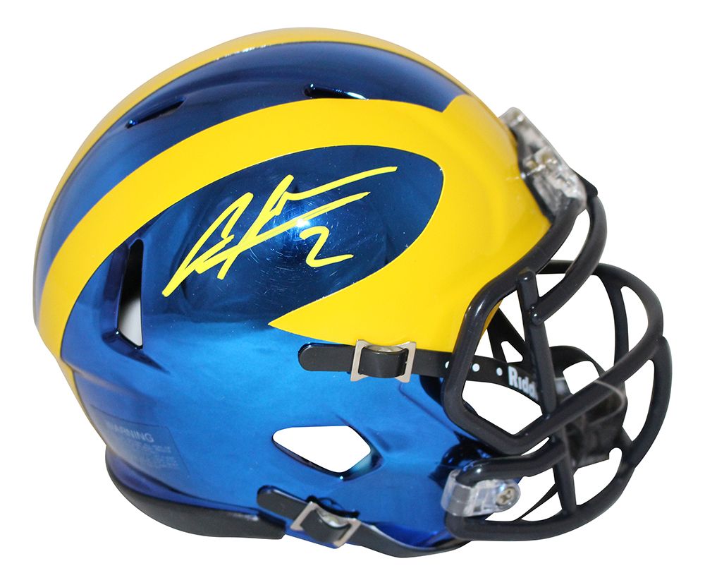 Charles Woodson Signed Michigan Wolverines Chrome Mini Helmet JSA