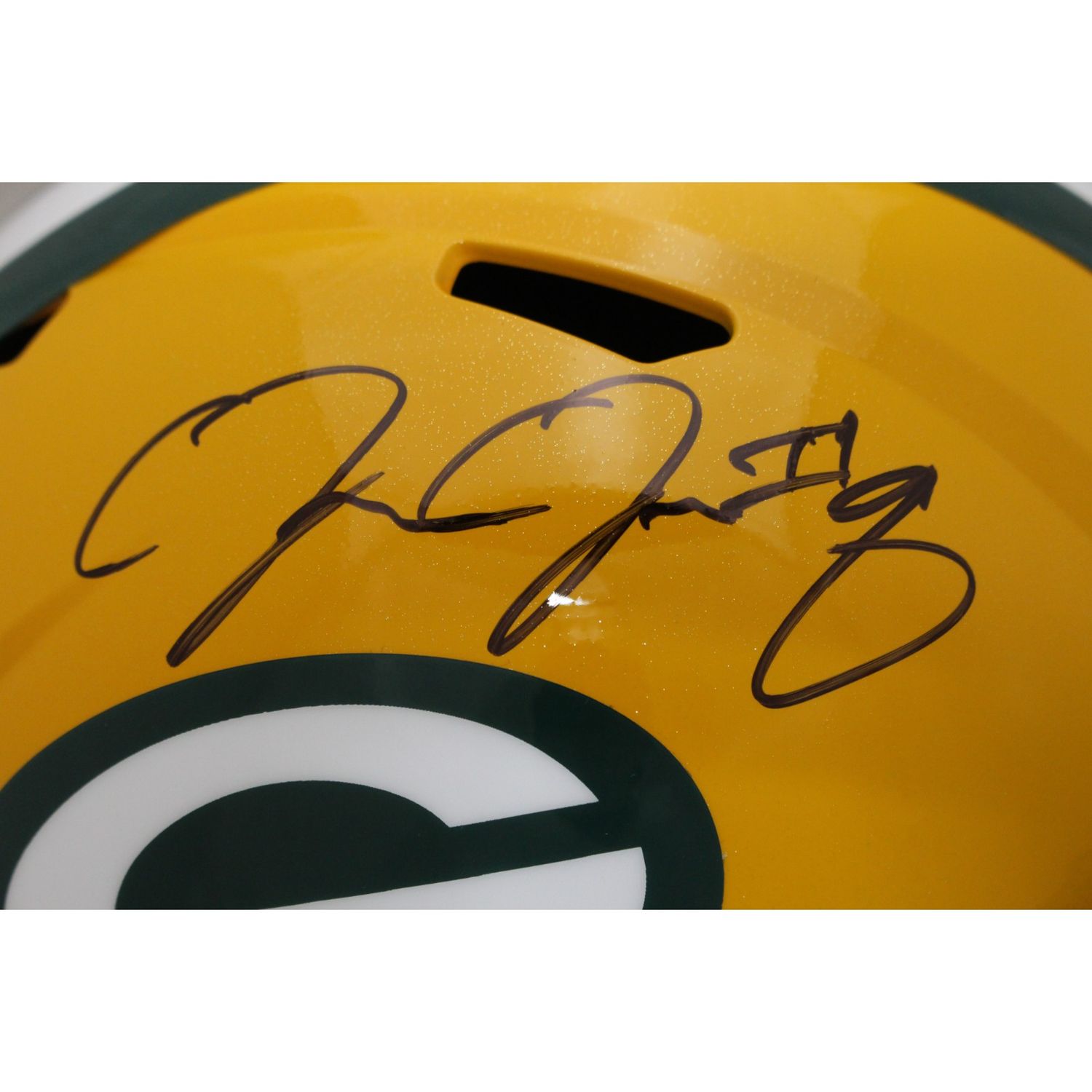 Josh Jacobs Autographed Green Bay Packers F/S Helmet Beckett 44556