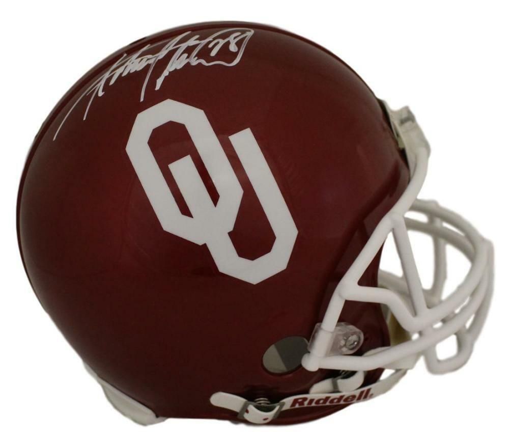 Adrian Peterson Autographed Oklahoma Sooners Proline Helmet JSA