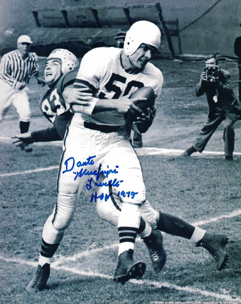 Dante Lavelli Autographed/Signed Cleveland Browns 8x10 Photo