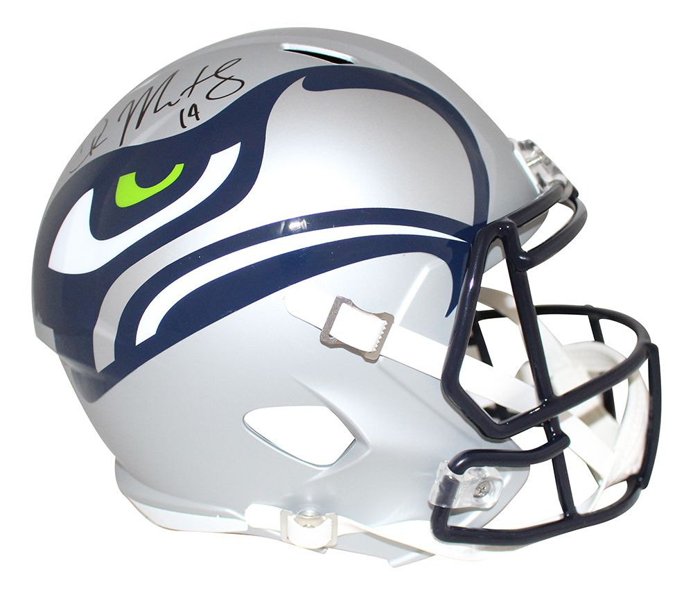 DK Metcalf Autographed/Signed Seattle Seahawks F/S AMP Helmet BAS