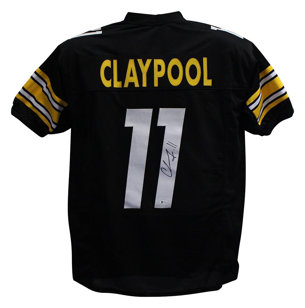 Chase Claypool Autographed/Signed Pro Style Black XL Jersey BAS
