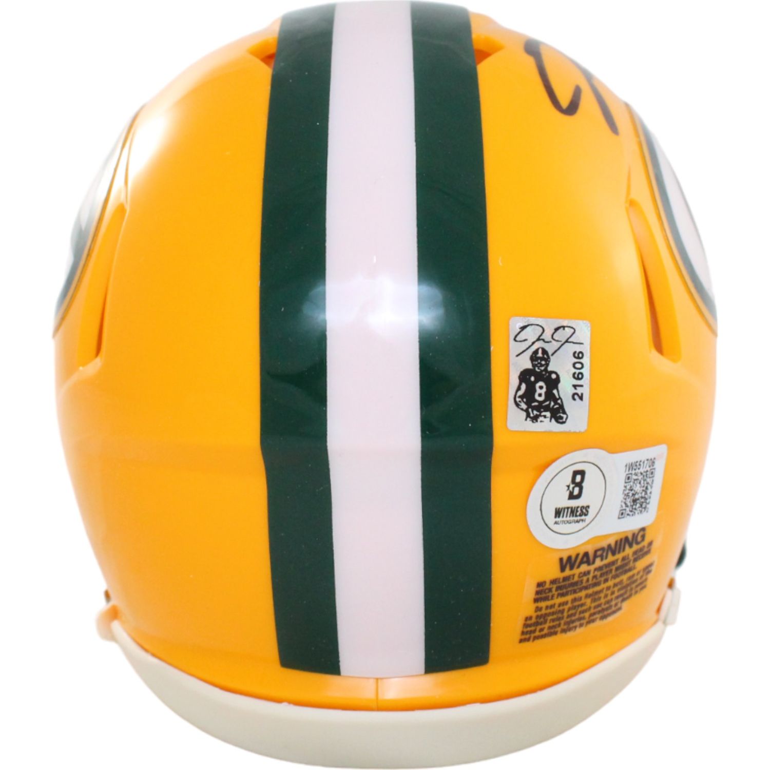 Josh Jacobs Autographed Green Bay Packers Mini Helmet Beckett 44557