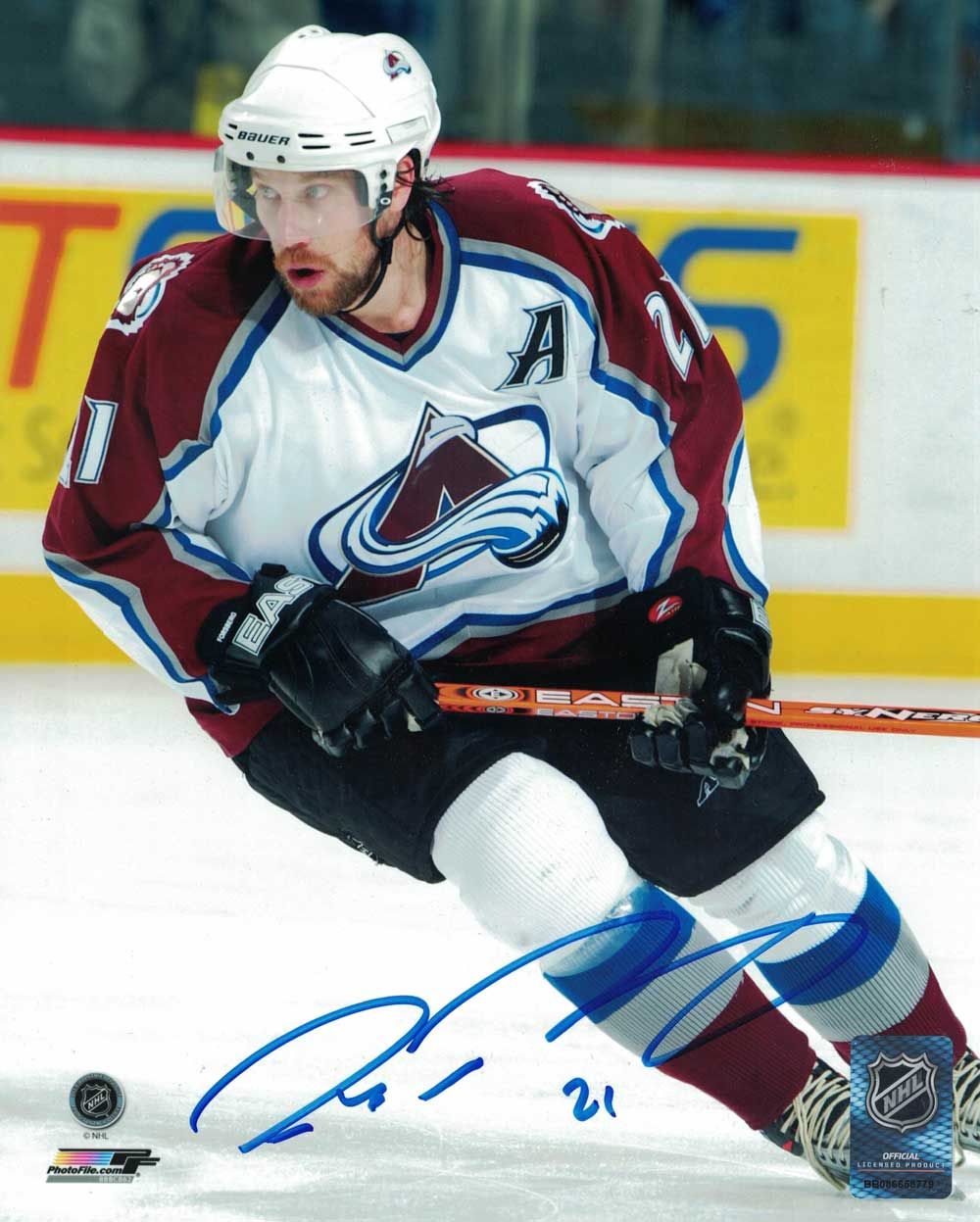 Peter Forsberg Autographed/Signed Colorado Avalanche 8x10 Photo PF