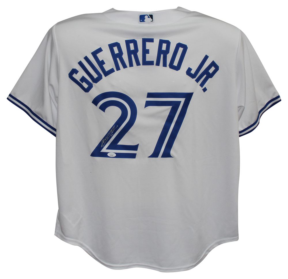 Vladimir Guerrero Jr Signed Toronto Blue Jays Nike Replica White Jersey JSA