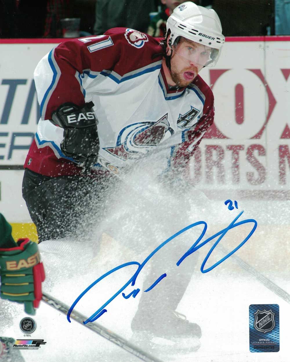 Peter Forsberg Autographed/Signed Colorado Avalanche 8x10 Photo PF