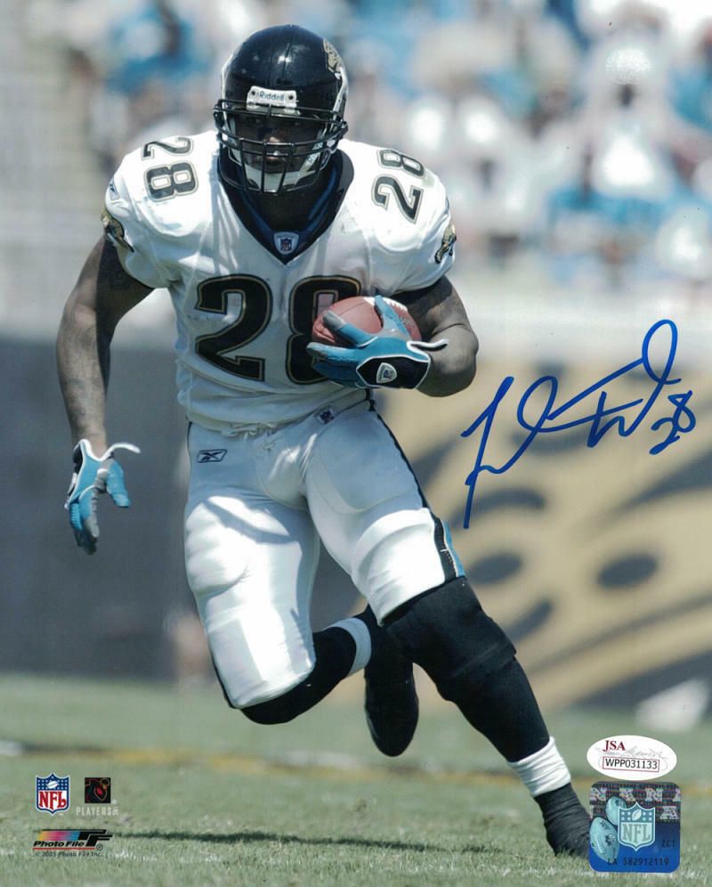 Fred Taylor Autographed Jacksonville Jaguars 8x10 Photo JSA