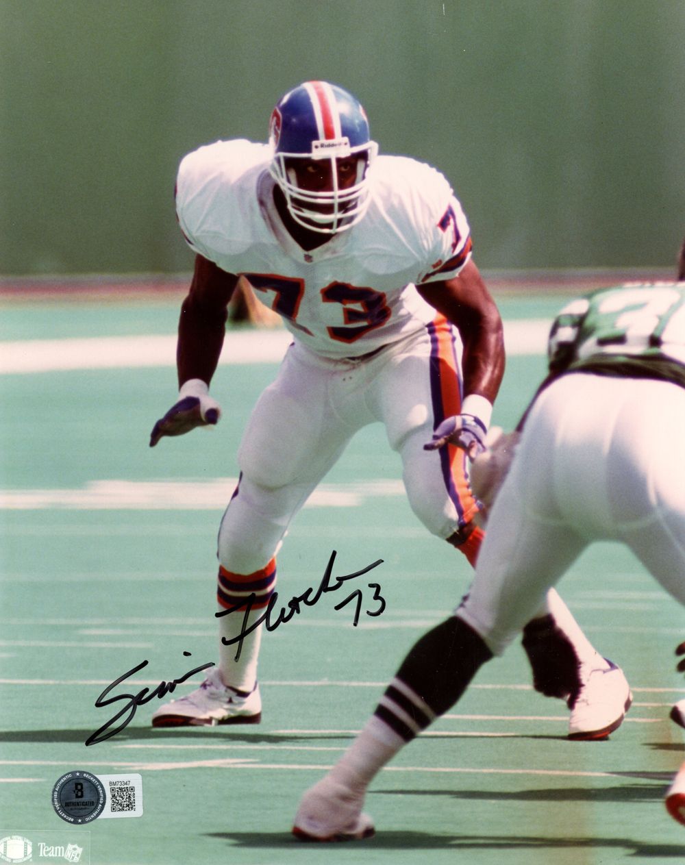 Simon Fletcher Autographed Denver Broncos 8x10 Photo Beckett 45119