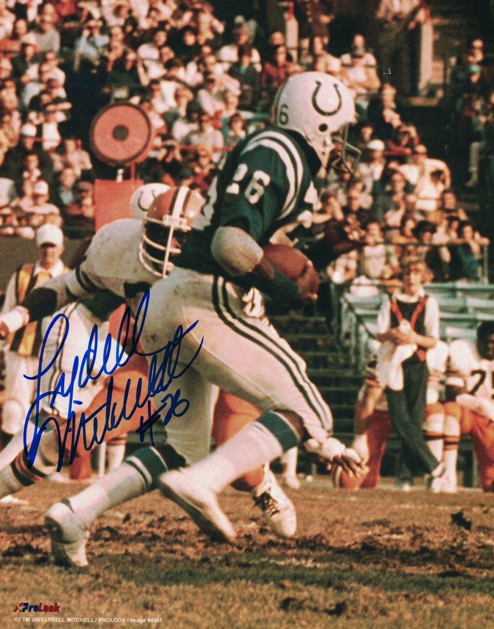 Lydell Mitchell Autographed/Signed Baltimore Colts 8x10 Photo