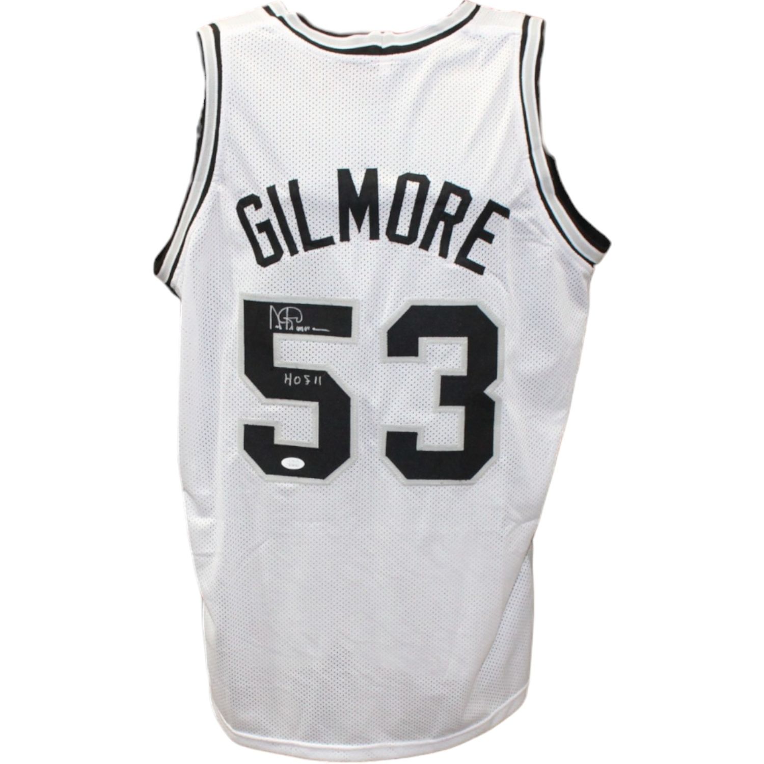 Artis Gilmore Autographed/Signed Pro Style White Jersey HOF JSA