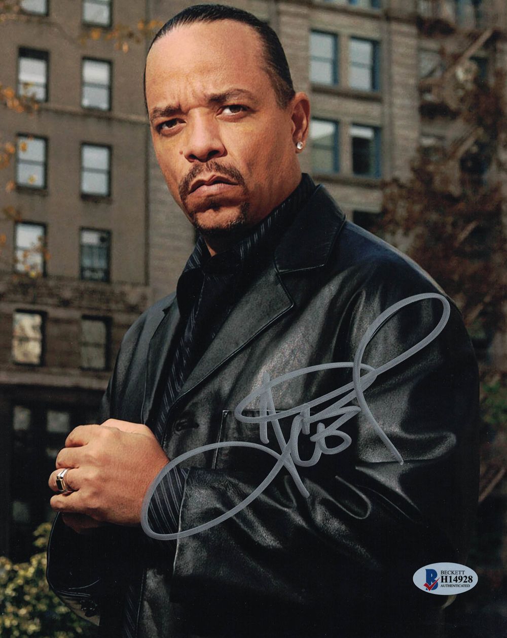 Ice T Autographed/Signed Law &amp; Order SVU 8x10 Photo BAS