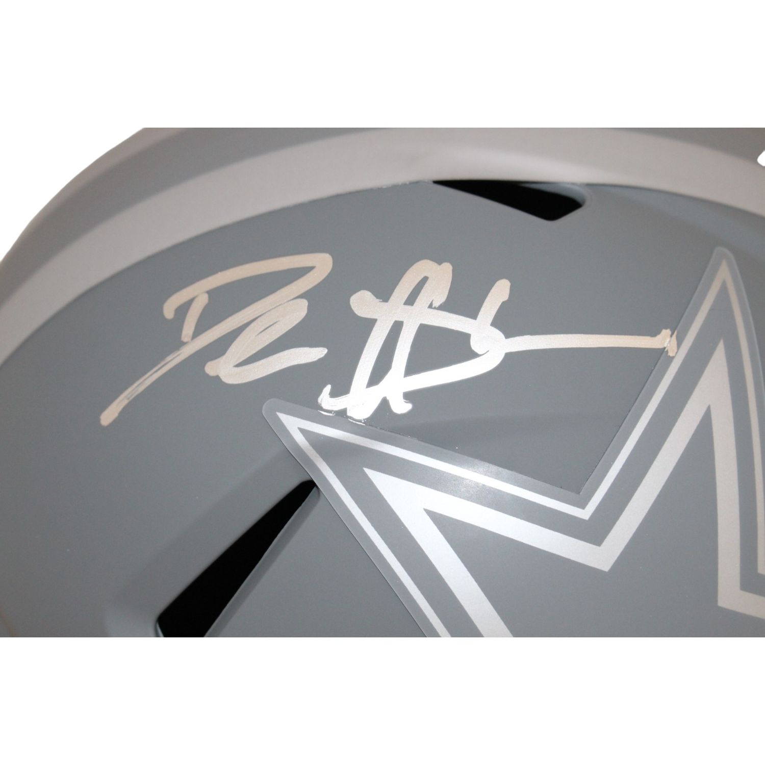 Deion Sanders Signed Dallas Cowboys F/S Slate Helmet Beckett 44066