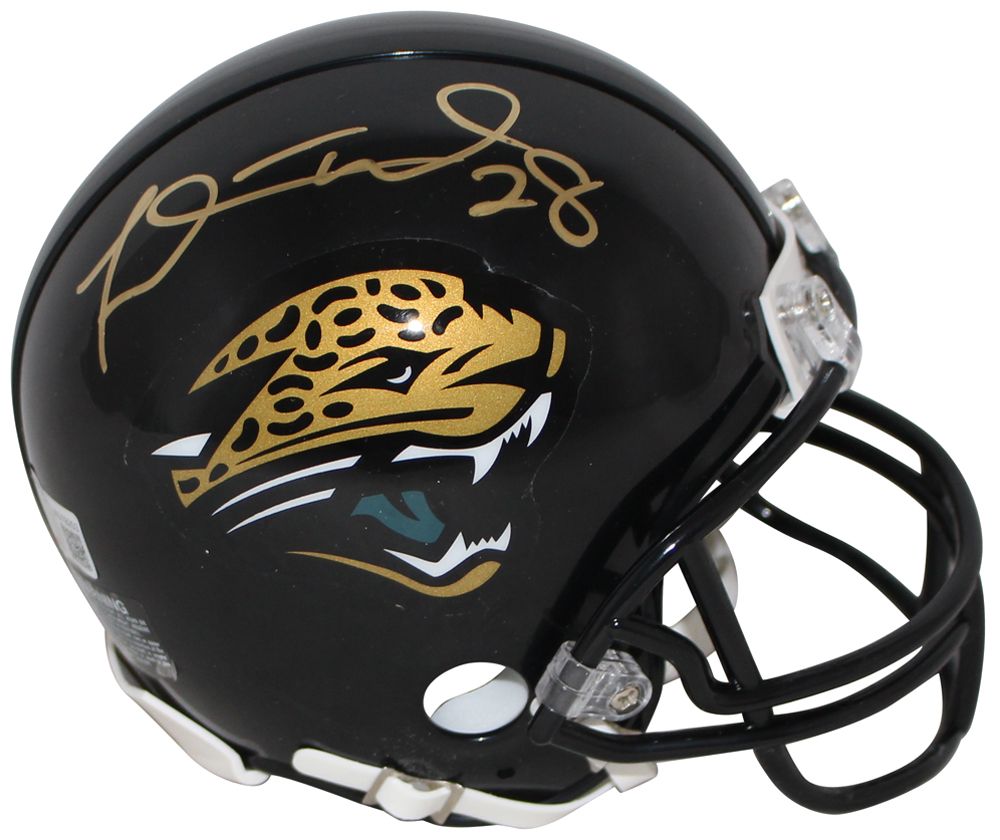 Fred Taylor Autographed Jacksonville Jaguars VSR4 Mini Helmet BAS