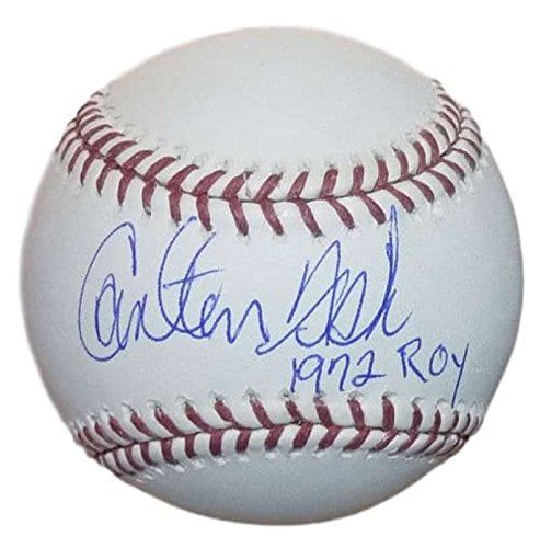 Carlton Fisk Autographed OML Baseball w/1972 ROY Chicago White Sox/Boston Red Sox