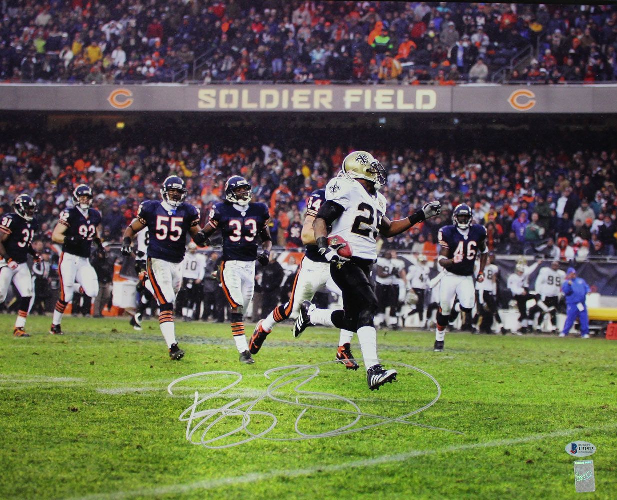 Reggie Bush Autographed/Signed New Orleans Saints 16x20 Photo BAS