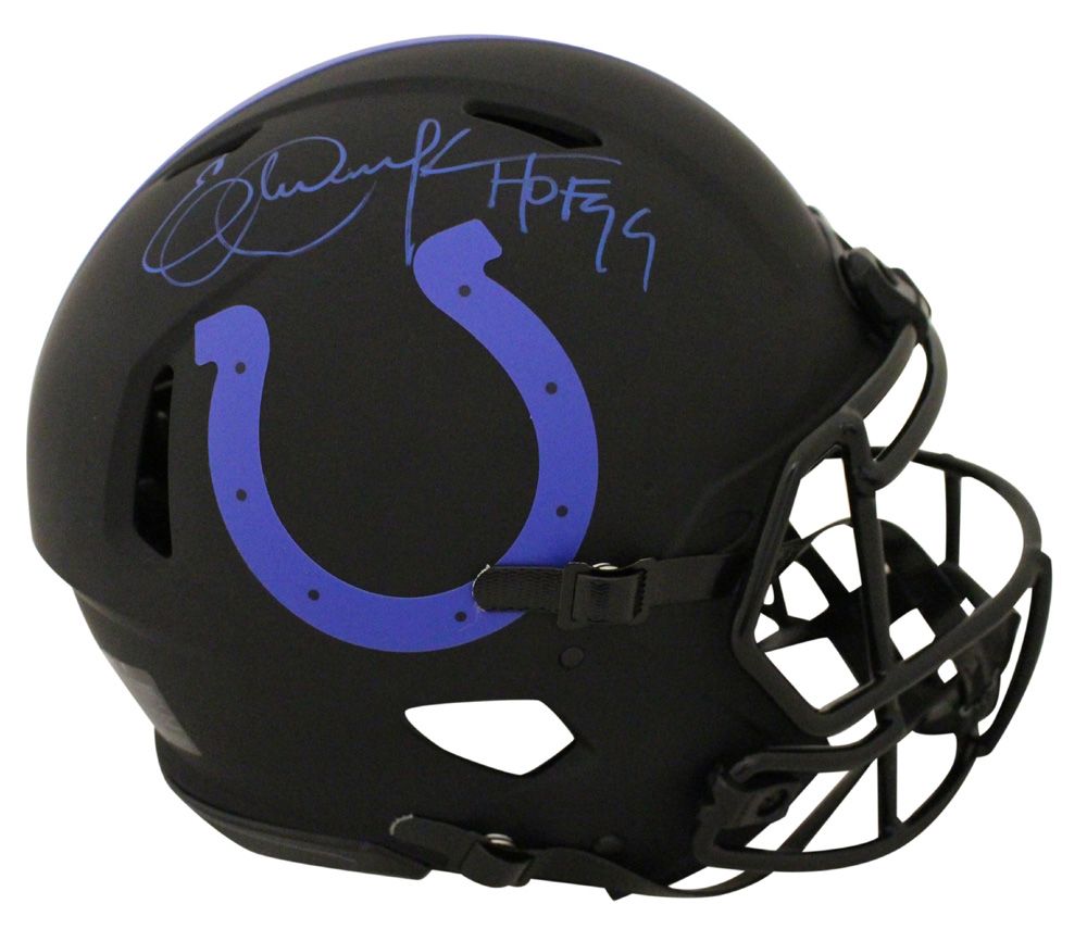 Eric Dickerson Signed Indianapolis Colts Authentic Eclipse Helmet HOF BAS