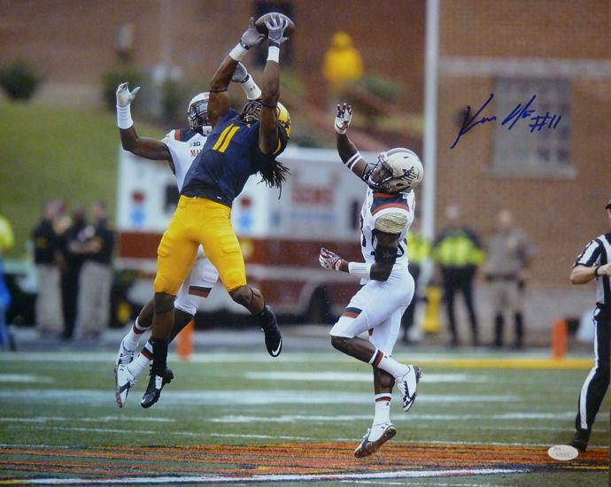 Kevin White Autographed West Virginia Mountaineers 16x20 photo (Vs Marlyand) JSA
