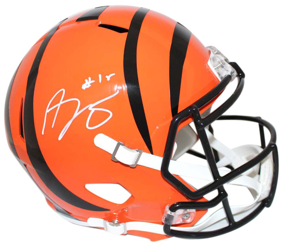 AJ Green Autographed Cincinnati Bengals Speed Replica Helmet BAS