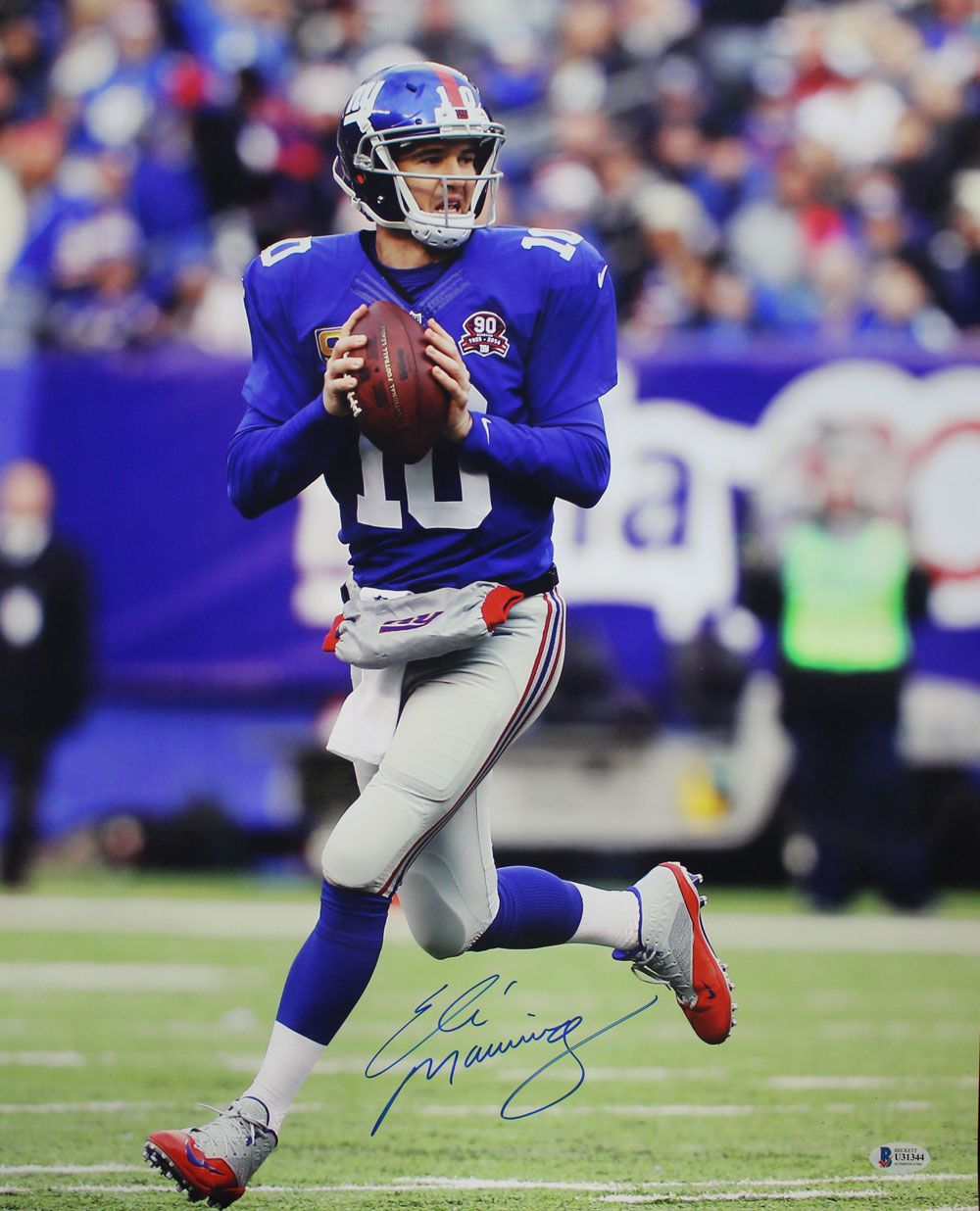 Eli Manning Autographed/Signed New York Giants 16x20 Photo BAS