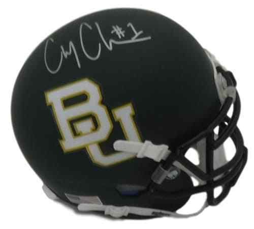 Corey Coleman Autographed Baylor Bears Matte Green Schutt Mini Helmet JSA