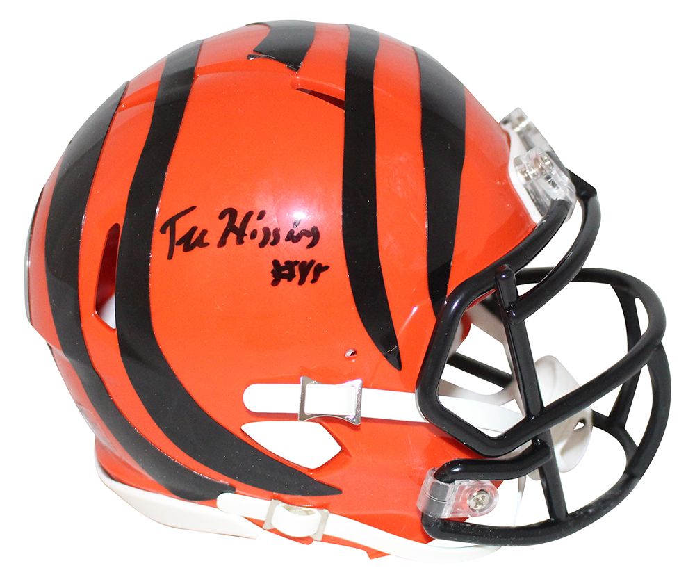 Tee Higgins Autographed/Signed Cincinnati Bengals Speed Mini Helmet BAS