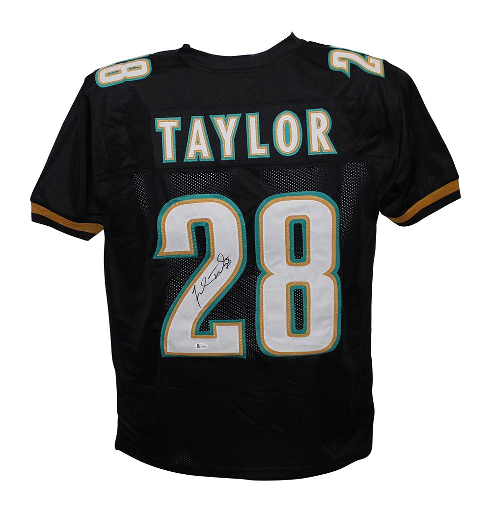 Fred Taylor Autographed/Signed Pro Style Black XL Jersey BAS