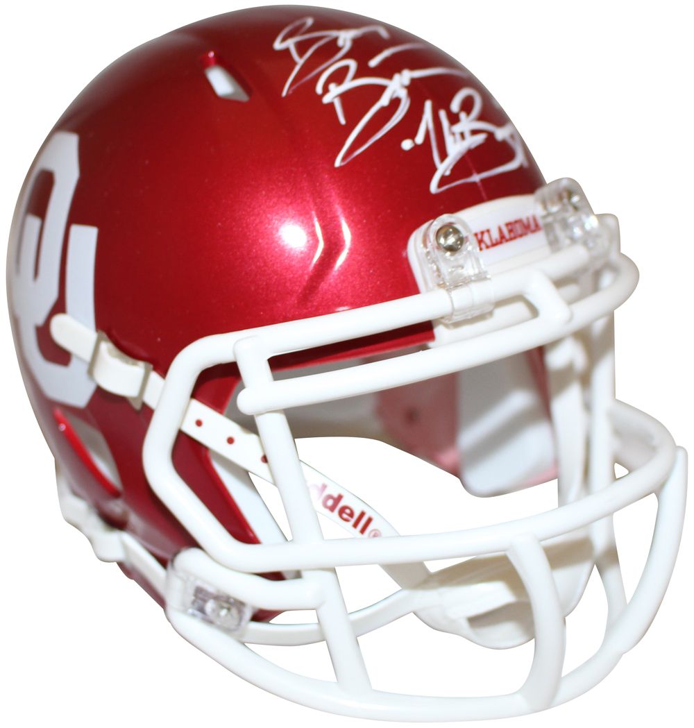 Brian Bosworth Autographed Oklahoma Mini Helmet The Boz Beckett