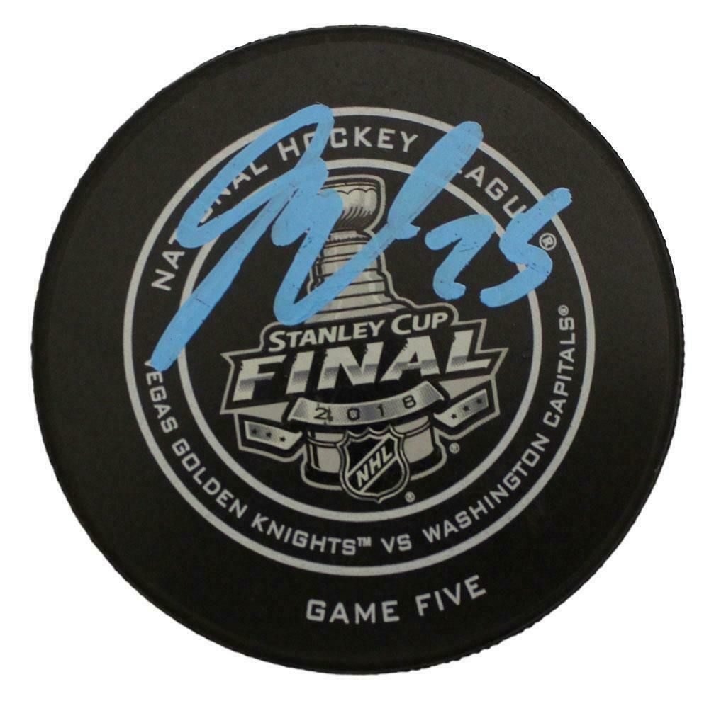 Devante Smith-Pelly Autographed Washington Capitals Stanley Cup Puck FAN