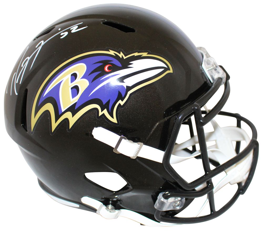 Ray Lewis Autographed/Signed Baltimore Ravens F/S Speed Helmet BAS