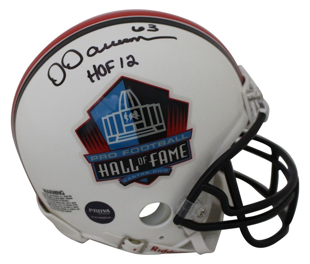 Dermontti Dawson Autographed Hall Of Fame Mini Helmet HOF Prova