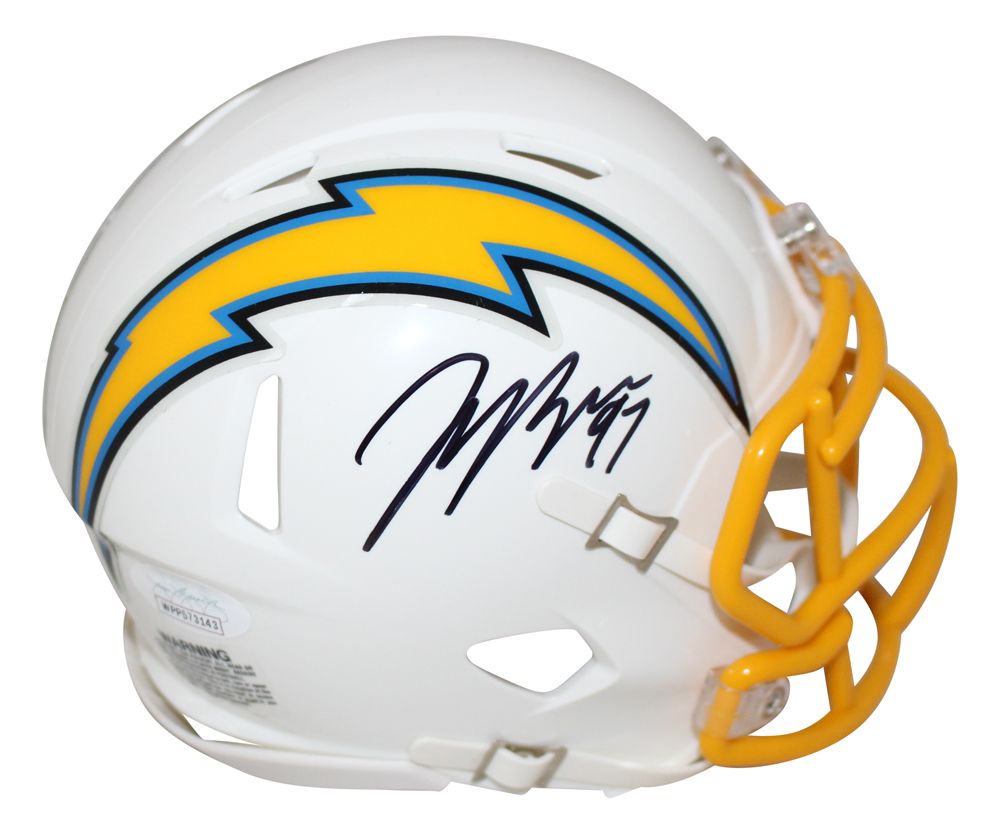 Joey Bosa Autographed/Signed Los Angeles Chargers Speed Mini Helmet JSA