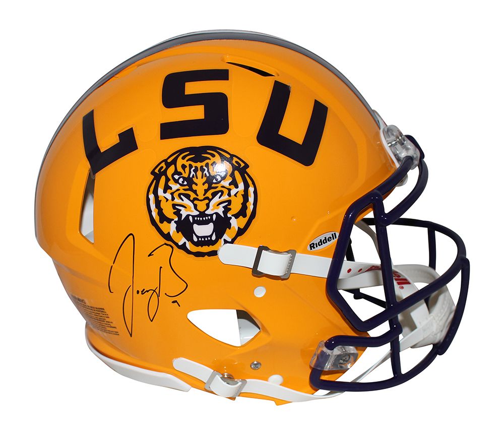 Joe Burrow Autographed/Signed LSU Tigers Authentic Speed Helmet FAN