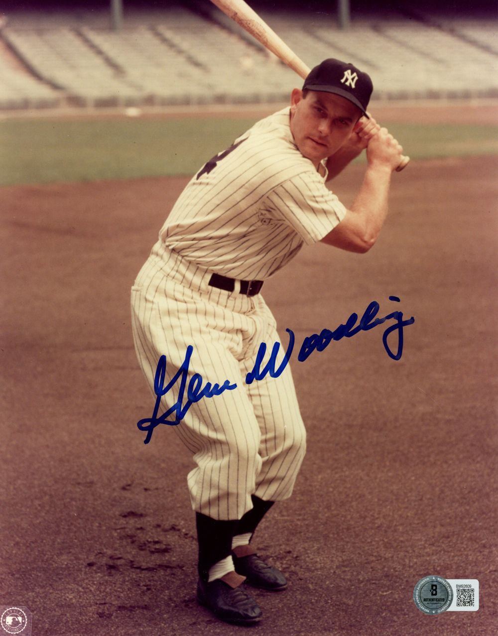 Gene Woodling Autographed New York Yankees 8x10 Photo Beckett 45217