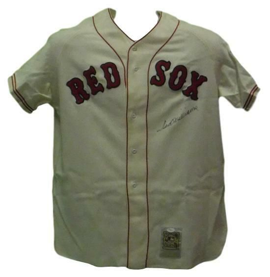 Ted Williams Autographed Boston Red Sox Mitchell &amp; Ness Jersey JSA