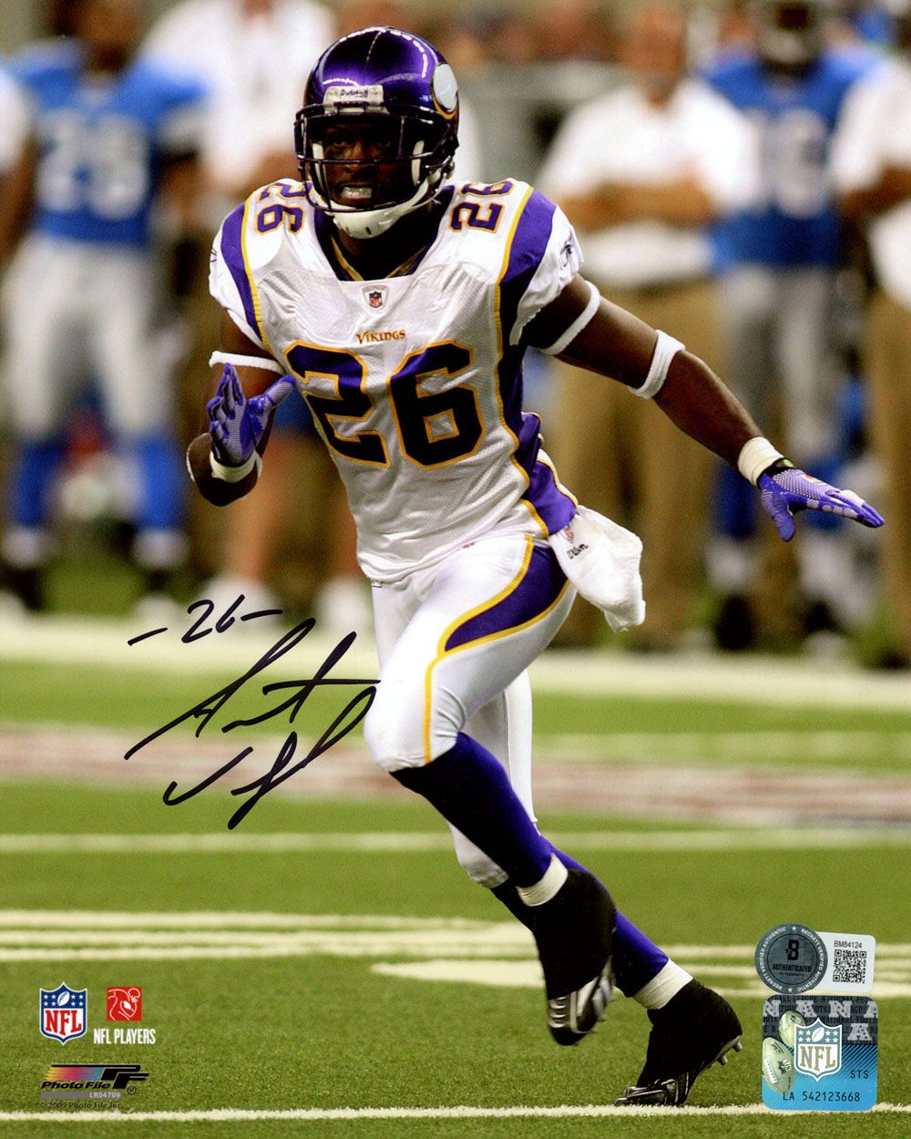 Antoine Winfield Signed Minnesota Vikings 8x10 Photo Beckett 45746