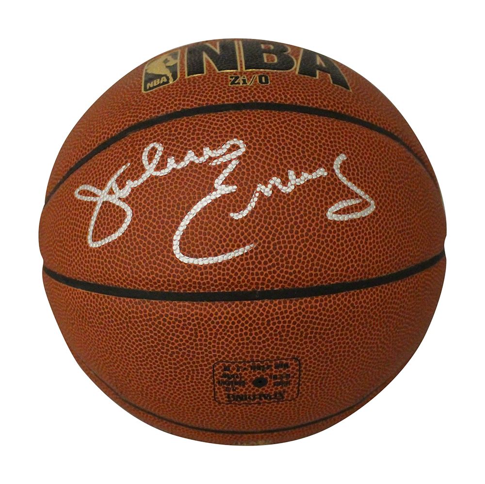 Julius Erving Autographed/Signed Philadelphia 76ers Spalding Basketball BAS