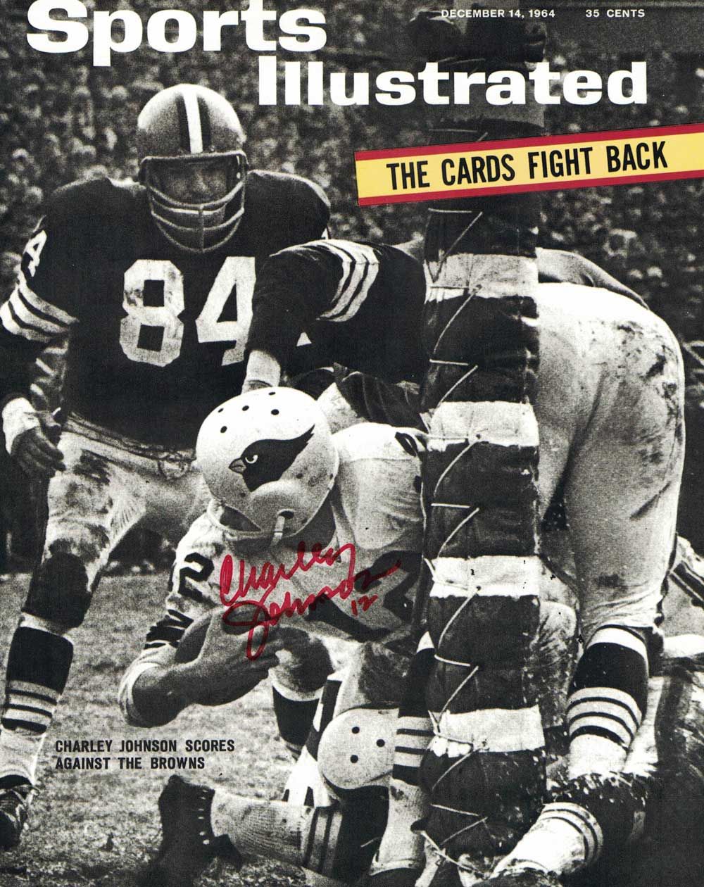 Charley Johnson Autographed/Signed St Louis Cardinals 8x10 Photo
