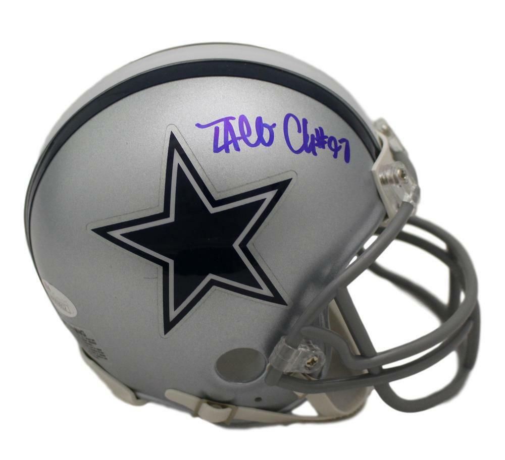 Taco Charlton Autographed Dallas Cowboys Mini Helmet JSA